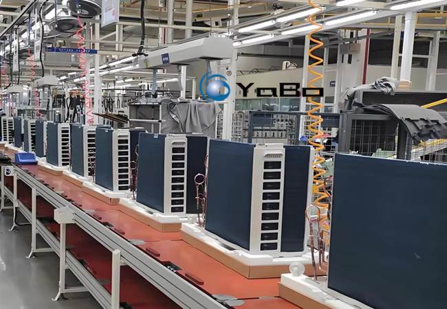 air  conditioning assembly line