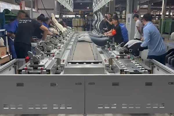 Automotive seat assembly line